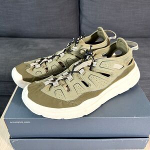 Keen WK450 Sandals Cushioned Drawstring Tan Green Gorpcore Outdoor Men's Size 15